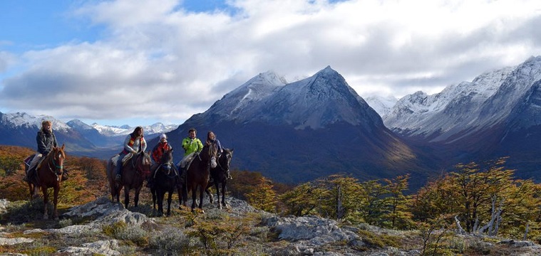 Cabalgata en Ushuaia