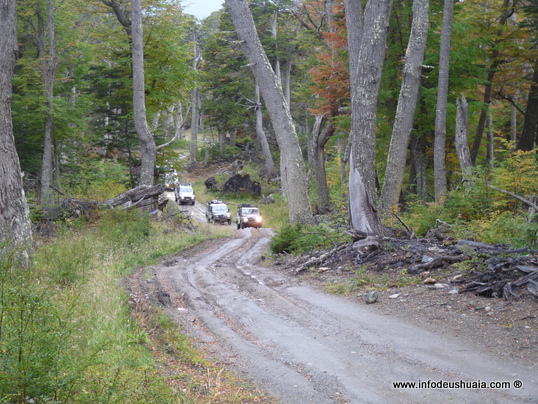 Camionetas 4x4 en subida
