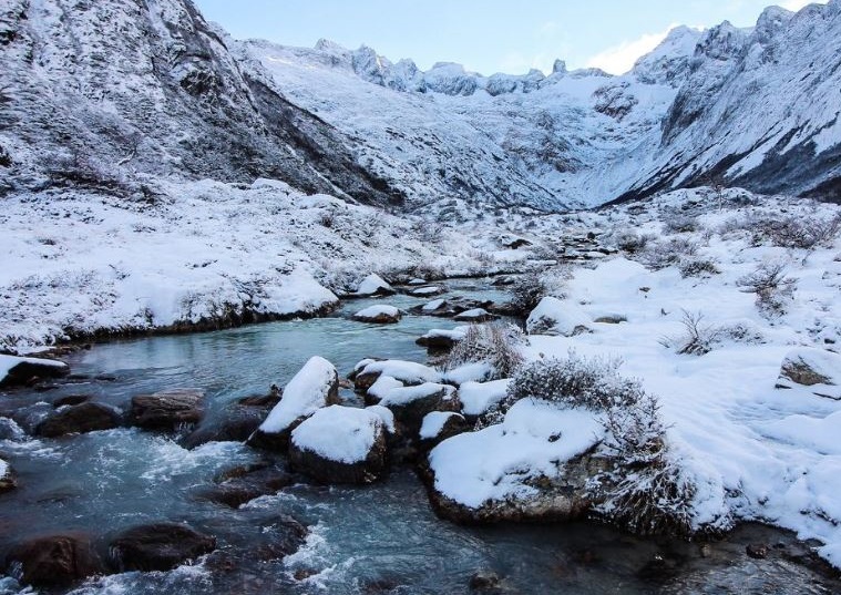 Laguna Esmeralda en Invierno