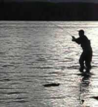 Pesca embarcado en Lago Fagnano